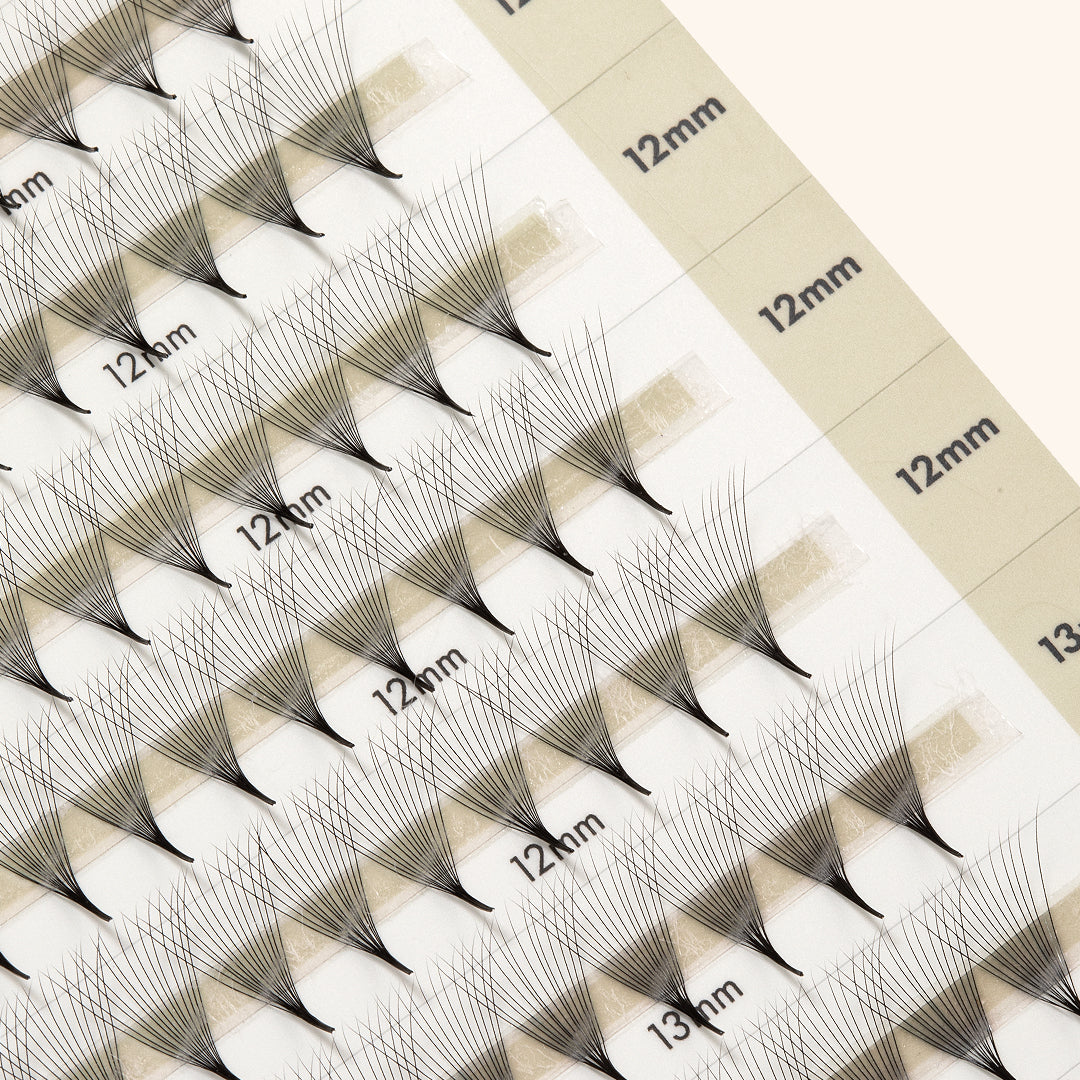 Narrow Premade/Promade Fans 14D 0.03 500 fans - Mixed Lengths