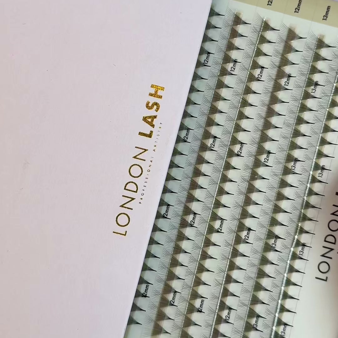 Narrow Premade/Promade Fans 14D 0.03 500 fans - Mixed Lengths