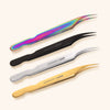 Angled Isolation Eyelash Extensions Tweezers