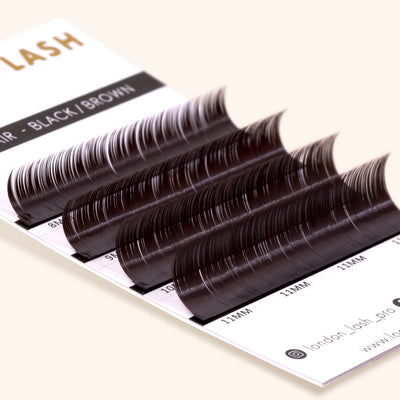 Black Brown Faux Mink Lashes - Sample