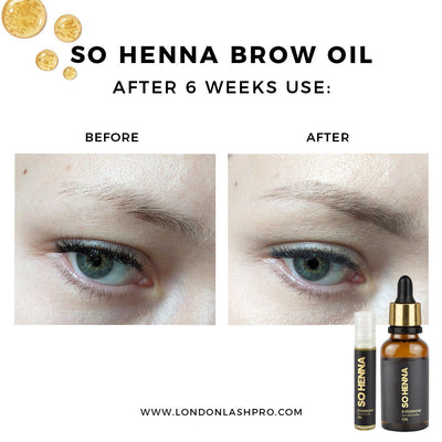 SO HENNA EYEBROW OIL | Professional Eyelash Waxing & Shaping Supplies by London Lash Pro