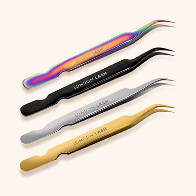 Curved Isolation Eyelash Extensions Tweezers