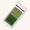 Light Green/ Green Faux Mink Coloured Lashes