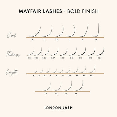 Black Brown Faux Mink Mayfair Lashes 0.05 | Professional Eyelash Extensions at London Lash Pro