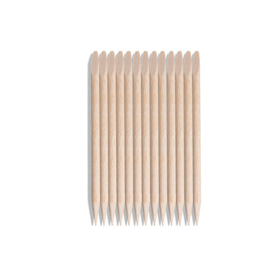 Small wooden cuticle sticks / pushers remove dead skin and use for nail design, manicures and pedicures