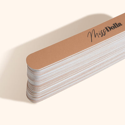 Thick nail file disposable and cost effective stickers for hygienic professional manicure treatment