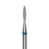 Staleks Diamond nail drill bit, "flame", blue, head diameter 1.6mm/ working part 8mm FA10B016/8.