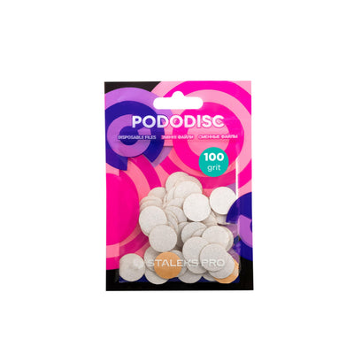 Staleks white refill pads for pedicure disc PODODISC STALEKS PRO S (50 pc) PDF-15.